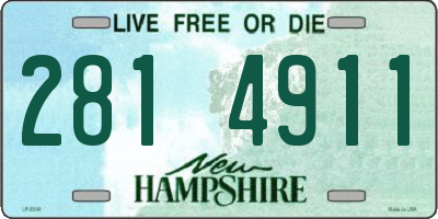 NH license plate 2814911