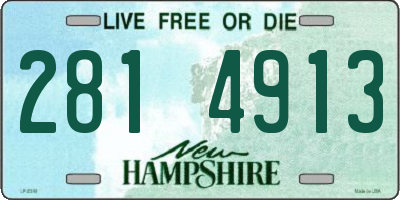 NH license plate 2814913