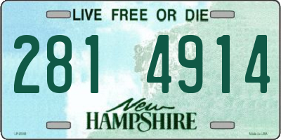 NH license plate 2814914