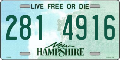 NH license plate 2814916