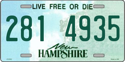 NH license plate 2814935