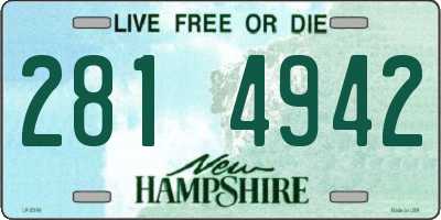 NH license plate 2814942