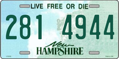 NH license plate 2814944