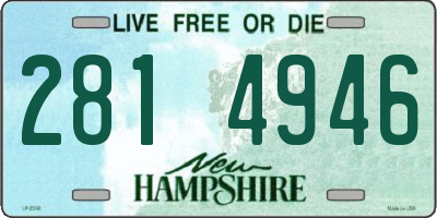 NH license plate 2814946