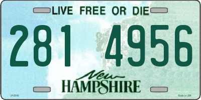 NH license plate 2814956