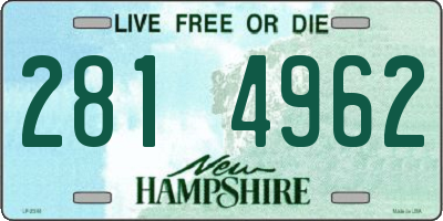NH license plate 2814962