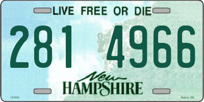 NH license plate 2814966