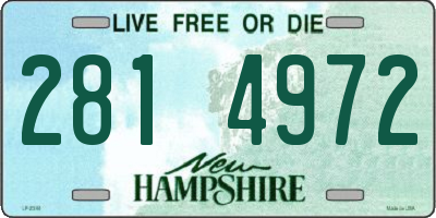 NH license plate 2814972