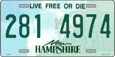 NH license plate 2814974