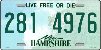 NH license plate 2814976