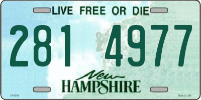 NH license plate 2814977