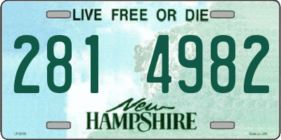 NH license plate 2814982