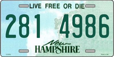 NH license plate 2814986