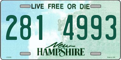 NH license plate 2814993