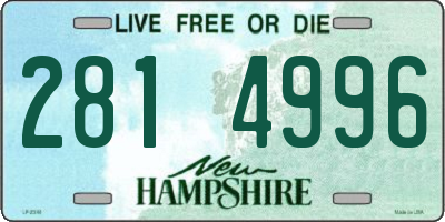 NH license plate 2814996