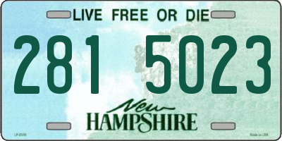 NH license plate 2815023