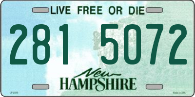NH license plate 2815072