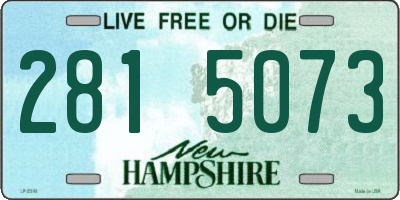 NH license plate 2815073