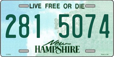 NH license plate 2815074