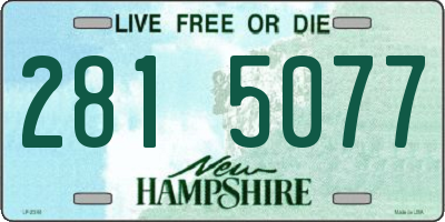 NH license plate 2815077