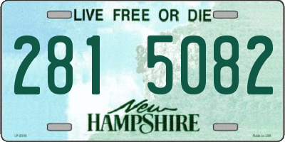 NH license plate 2815082
