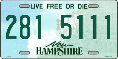 NH license plate 2815111