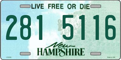 NH license plate 2815116