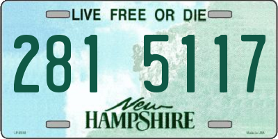 NH license plate 2815117