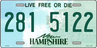 NH license plate 2815122