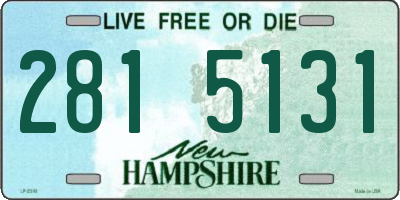 NH license plate 2815131