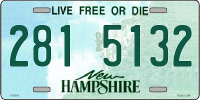 NH license plate 2815132