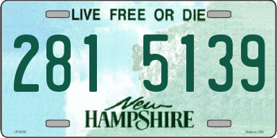 NH license plate 2815139