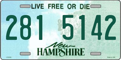 NH license plate 2815142