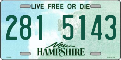 NH license plate 2815143