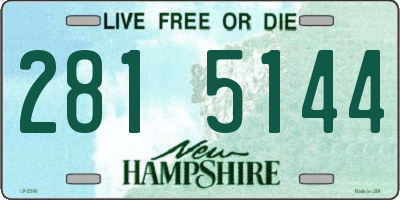 NH license plate 2815144
