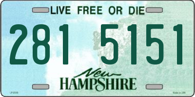 NH license plate 2815151