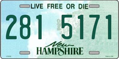 NH license plate 2815171