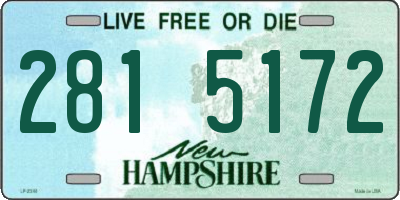 NH license plate 2815172