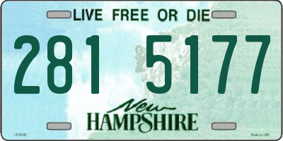 NH license plate 2815177