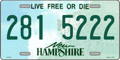 NH license plate 2815222