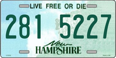 NH license plate 2815227