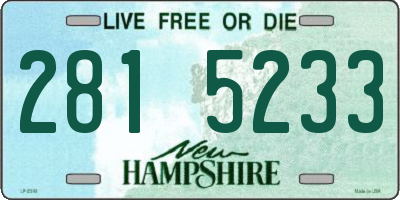 NH license plate 2815233