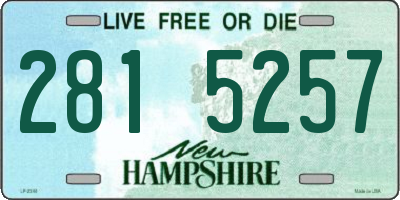 NH license plate 2815257