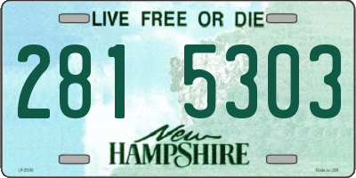 NH license plate 2815303