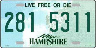 NH license plate 2815311