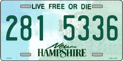 NH license plate 2815336