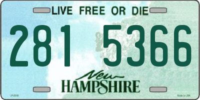 NH license plate 2815366