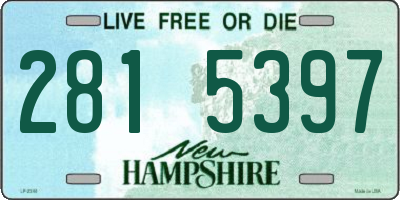 NH license plate 2815397