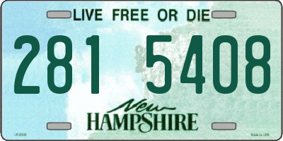 NH license plate 2815408