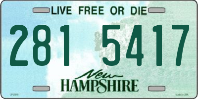 NH license plate 2815417